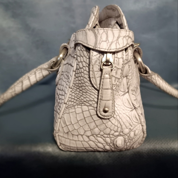 Brahmin Medium Ivory Satchel Bag - Picture 11 of 15